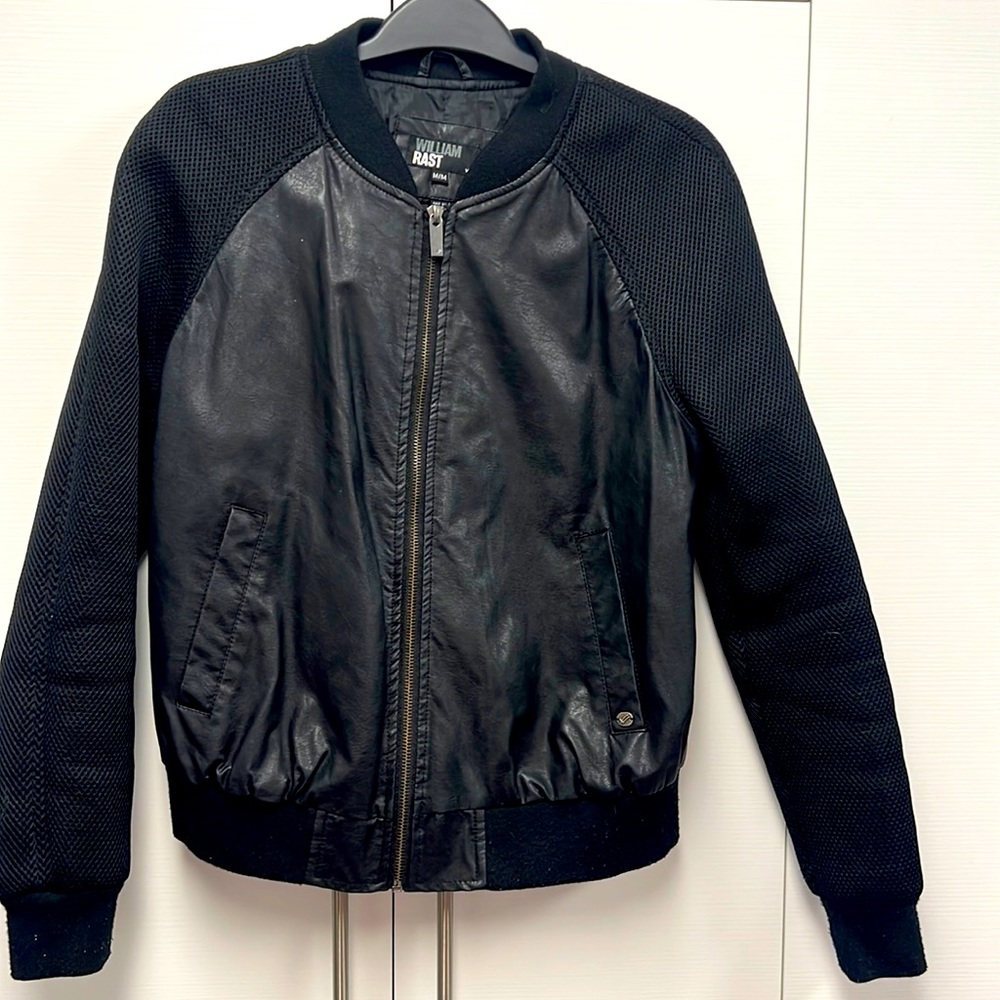 Faux leather jacket